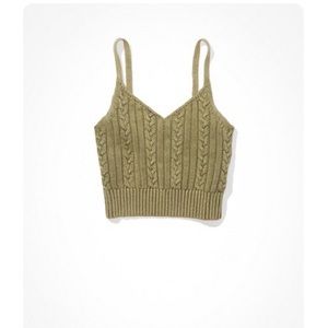 NWT AE cable knit cami